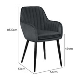 Hoxton Room Toren Velvet Dining Chairs