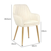 Hoxton Room Toren Granular Velvet Dining Chairs