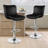 Hoxton Room Pettigrew Faux Leather Adjustable Bar Stools