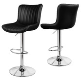 Hoxton Room Pettigrew Faux Leather Adjustable Bar Stools