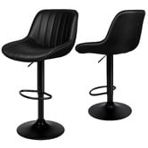 Hoxton Room Draven Faux Leather Adjustable Bar Stools