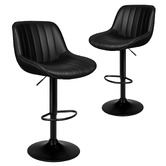 Hoxton Room Draven Faux Leather Adjustable Bar Stools