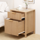 Hoxton Room Lestat 2 Drawer Bedside Table