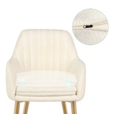 Hoxton Room Toren Granular Velvet Dining Chairs
