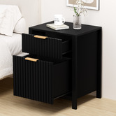 Hoxton Room Lestat 2 Drawer Bedside Table