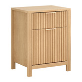 Hoxton Room Lestat 2 Drawer Bedside Table