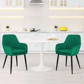 Hoxton Room Toren Velvet Dining Chairs