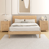 Hoxton Room Lestat 2 Drawer Bedside Table