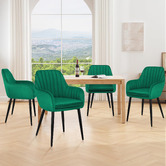 Hoxton Room Toren Velvet Dining Chairs