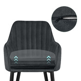 Hoxton Room Toren Velvet Dining Chairs