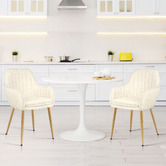Hoxton Room Toren Granular Velvet Dining Chairs