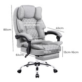 Hoxton Room Beata Executive Chair with Footrest