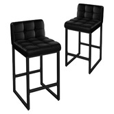 Hoxton Room 65cm Gunther Faux Leather Counter Stools