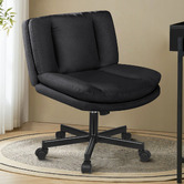 Hoxton Room Portham Upholstered Office Chair with Castors