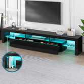 Hoxton Room Grace 2 Drawer Entertainment Unit with LED