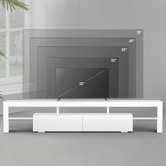 Hoxton Room Grace 2 Drawer Entertainment Unit with LED