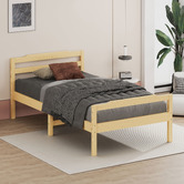 Hoxton Room Lyna Pine Wood Bed Frame
