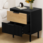 Hoxton Room Valle 2 Drawer Bedside Table
