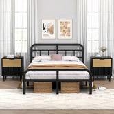 Hoxton Room Valle 2 Drawer Bedside Table