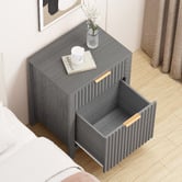 Hoxton Room Lestat 2 Drawer Bedside Table