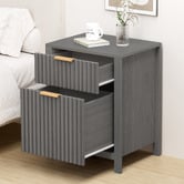 Hoxton Room Lestat 2 Drawer Bedside Table
