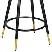 Hoxton Room Davian Faux Leather Swivel Bar Stools