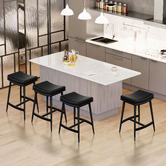 Hoxton Room 66cm Orlean Faux Leather Counter Stools