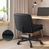 Hoxton Room Portham Upholstered Office Chair with Castors