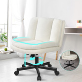Hoxton Room Portham Upholstered Office Chair with Castors