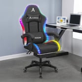 Hoxton Room Ralph LED Gaming Chair with Footrest