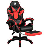 Hoxton Room Zed Faux Leather Gaming Chair with Footrest