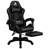 Hoxton Room Zed Faux Leather Gaming Chair with Footrest