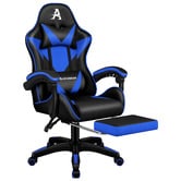Hoxton Room Zed Faux Leather Gaming Chair with Footrest