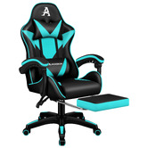 Hoxton Room Zed Faux Leather Gaming Chair with Footrest