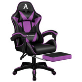 Hoxton Room Zed Faux Leather Gaming Chair with Footrest