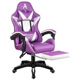 Hoxton Room Zed Faux Leather Gaming Chair with Footrest