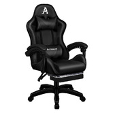 Hoxton Room Zed Faux Leather Gaming Chair with Footrest