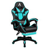 Hoxton Room Zed Faux Leather Gaming Chair with Footrest