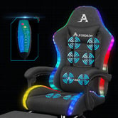 Hoxton Room Ralph LED Gaming Chair with Footrest