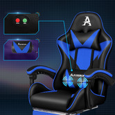 Hoxton Room Zed Faux Leather Gaming Chair with Footrest