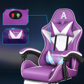Hoxton Room Zed Faux Leather Gaming Chair with Footrest