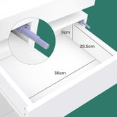 Hoxton Room Nolen 2 Drawer Bedside Table with LED Light