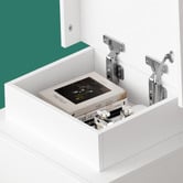 Hoxton Room Nigel 3 Drawer Bedside Table with LED Light