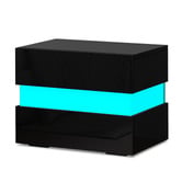 Hoxton Room Linus 2 Drawer Bedside Table with LED Light