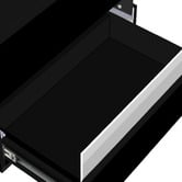 Hoxton Room Linus 2 Drawer Bedside Table with LED Light
