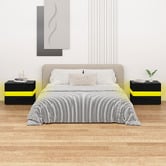 Hoxton Room Linus 2 Drawer Bedside Table with LED Light