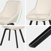 Hoxton Room Flynn Swivel Dining Chairs