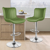 Hoxton Room Pettigrew Faux Leather Adjustable Bar Stools