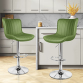 Hoxton Room Pettigrew Faux Leather Adjustable Bar Stools