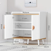 Hoxton Room White Bexley 2 Door Sideboard Buffet